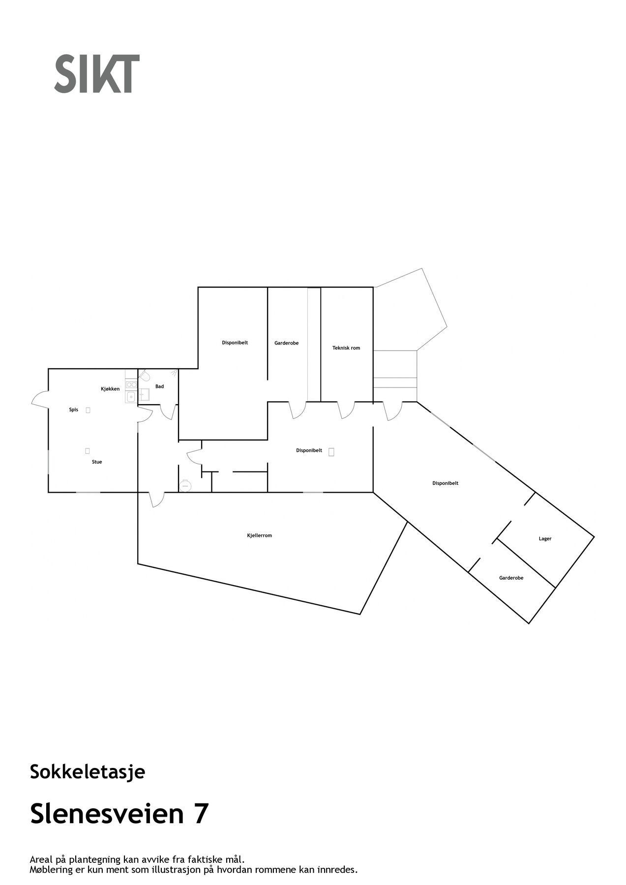 2D sokkeletasje Galleribilde