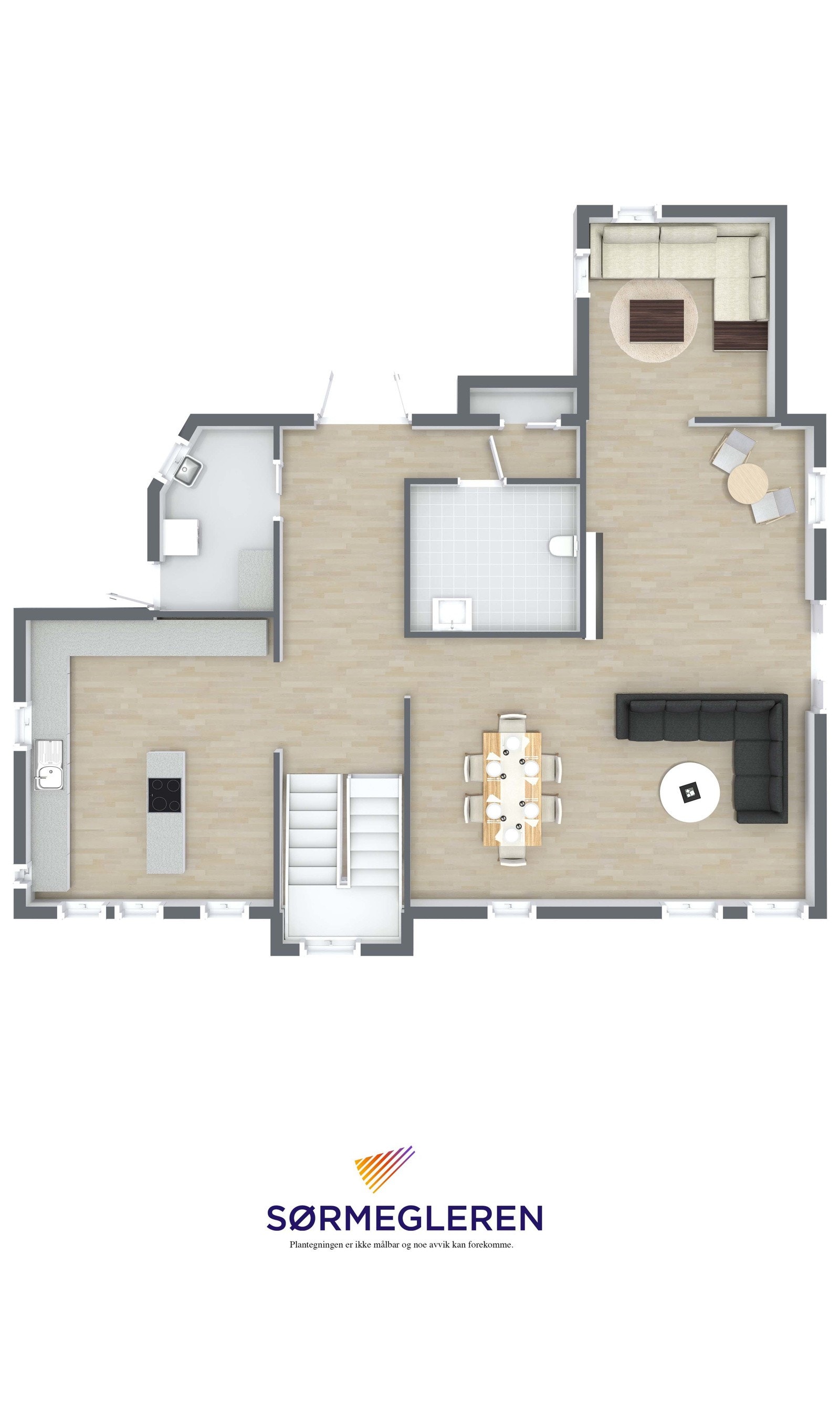 Plantegning 1. etg. Galleribilde