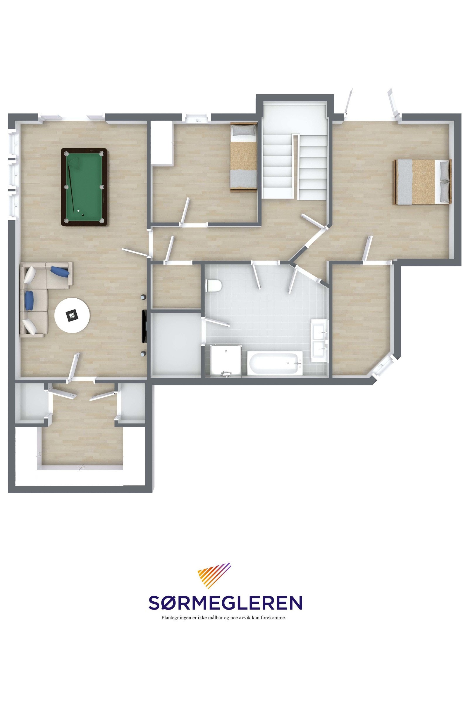 Plantegning underetasjen Galleribilde