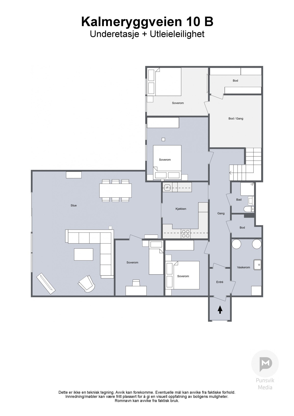 Utleieleilighet 2D Galleribilde
