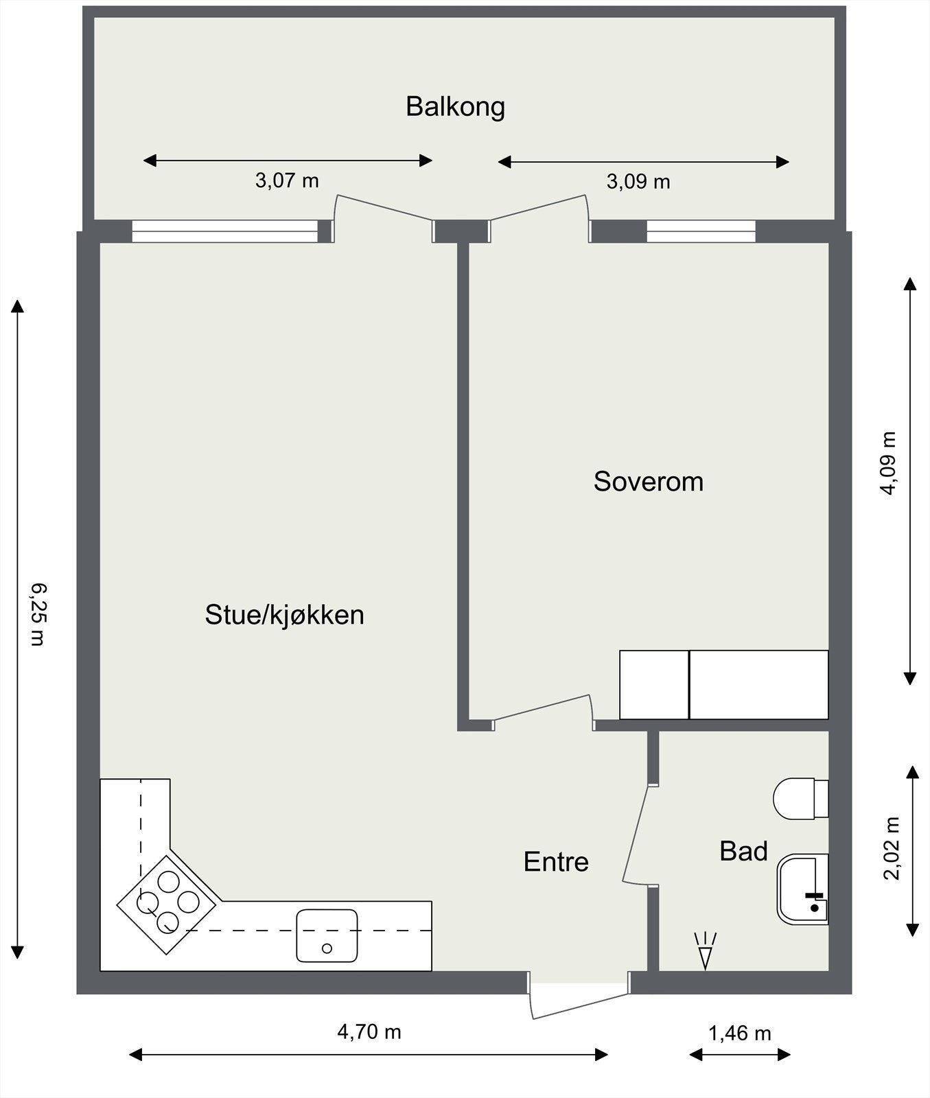 Plantegning. Galleribilde