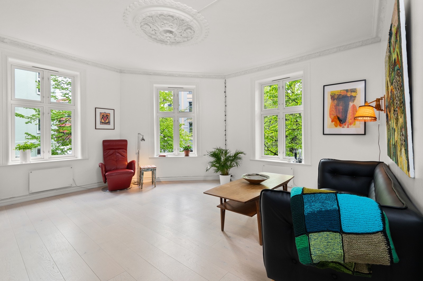 Gode lysforhold fra store vindusflater Galleribilde