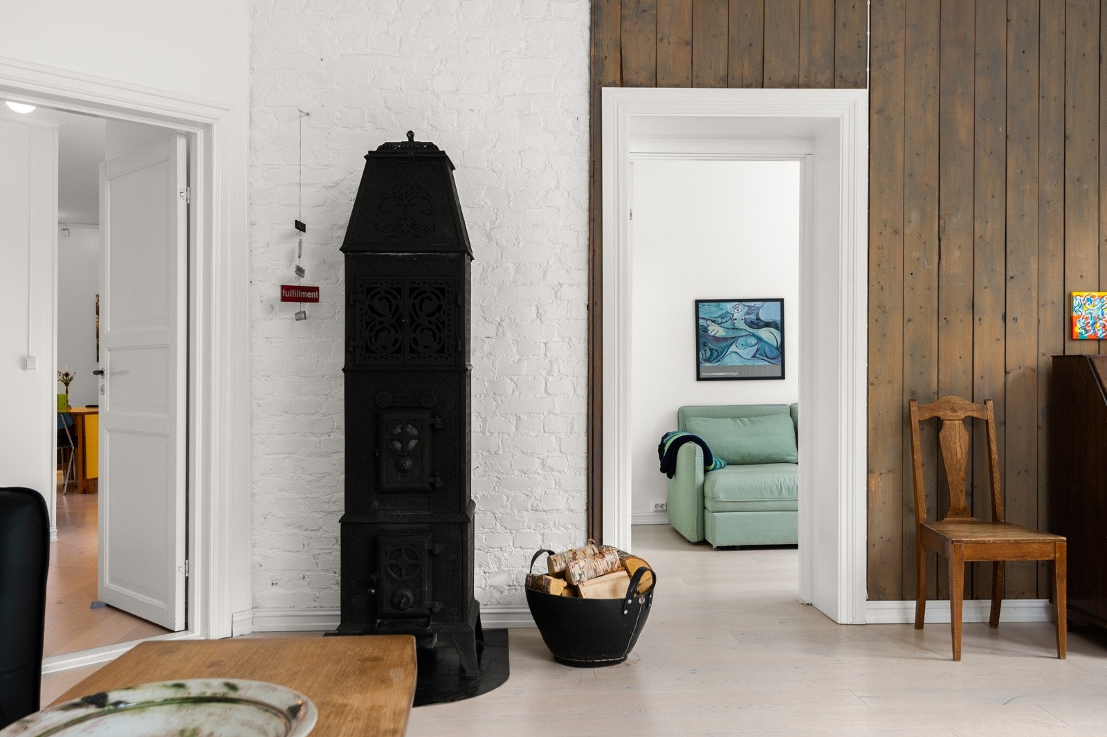 Klassisk peisovn i stuen (pipe renovert 2015) Galleribilde