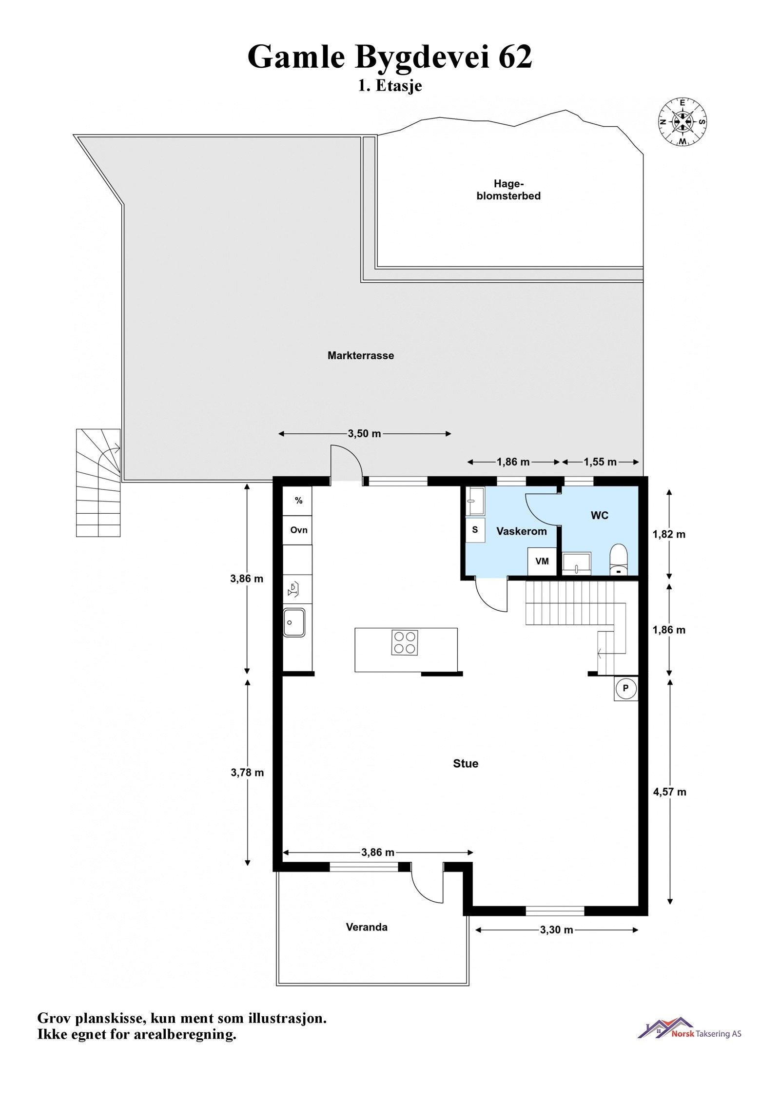 Planskisse første etasje Galleribilde