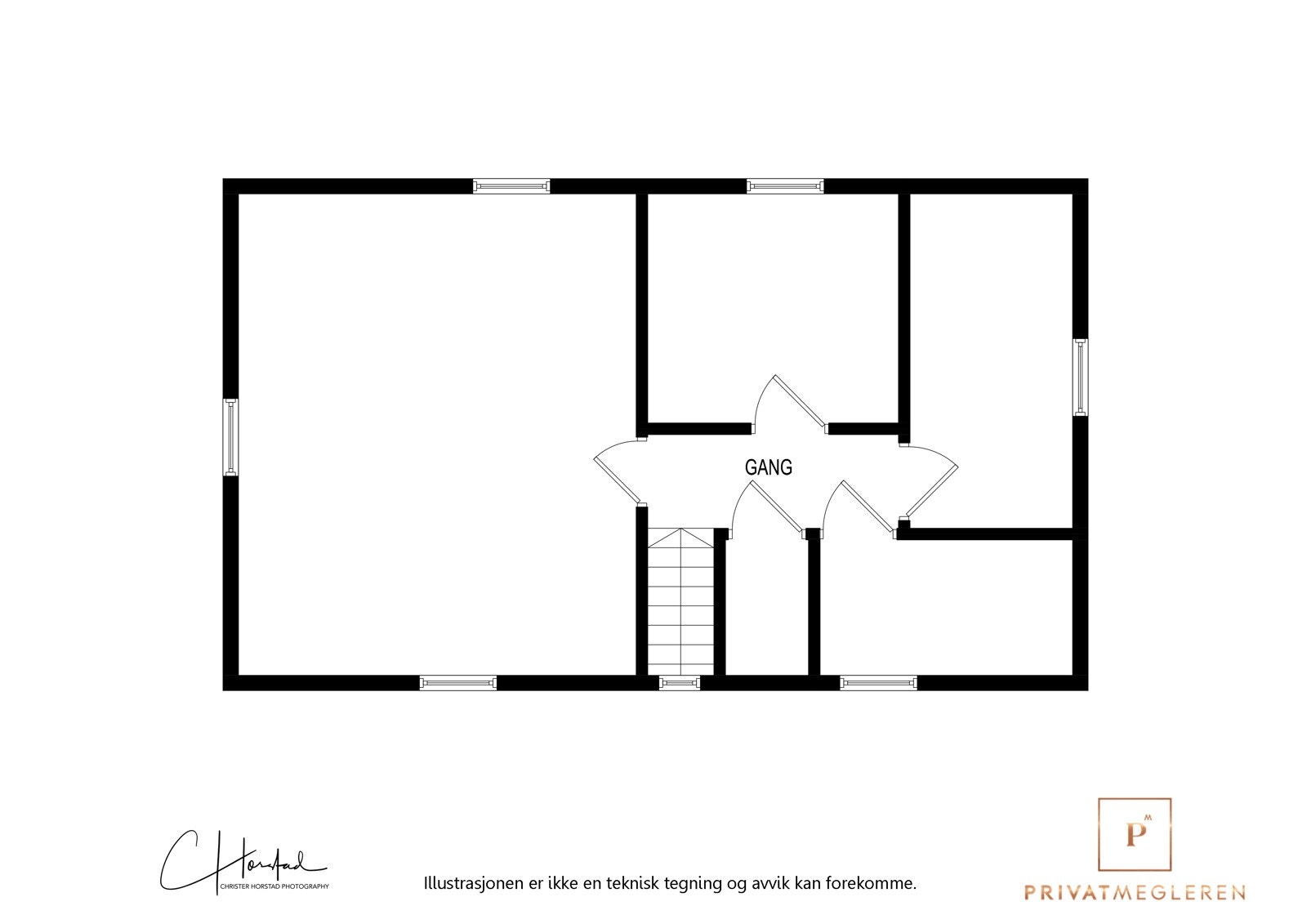 Planteikning - Loftsetasje Galleribilde