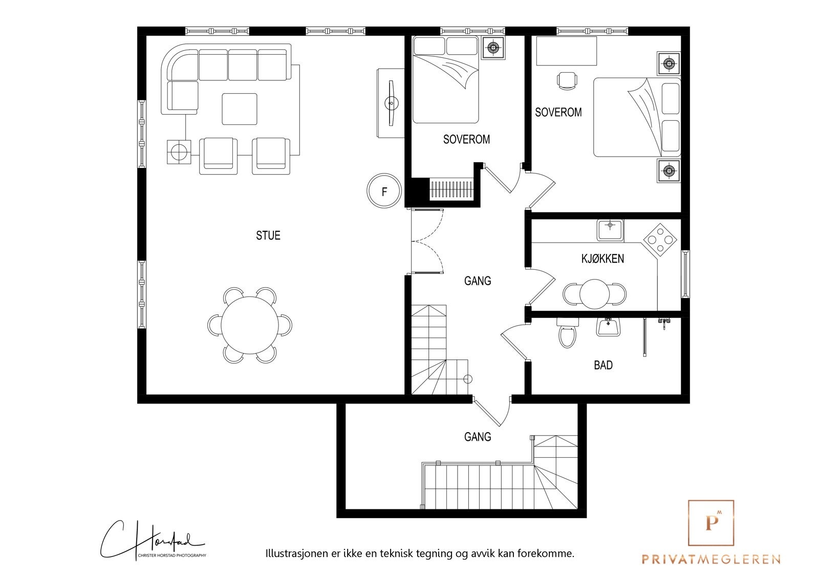 Planteikning 2. etg Galleribilde