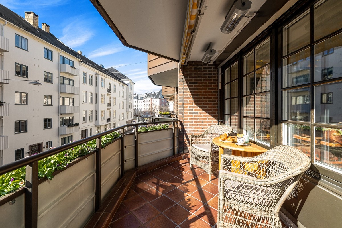 Balkongen er på ca. 7 m² og vender mot sydøst. Galleribilde