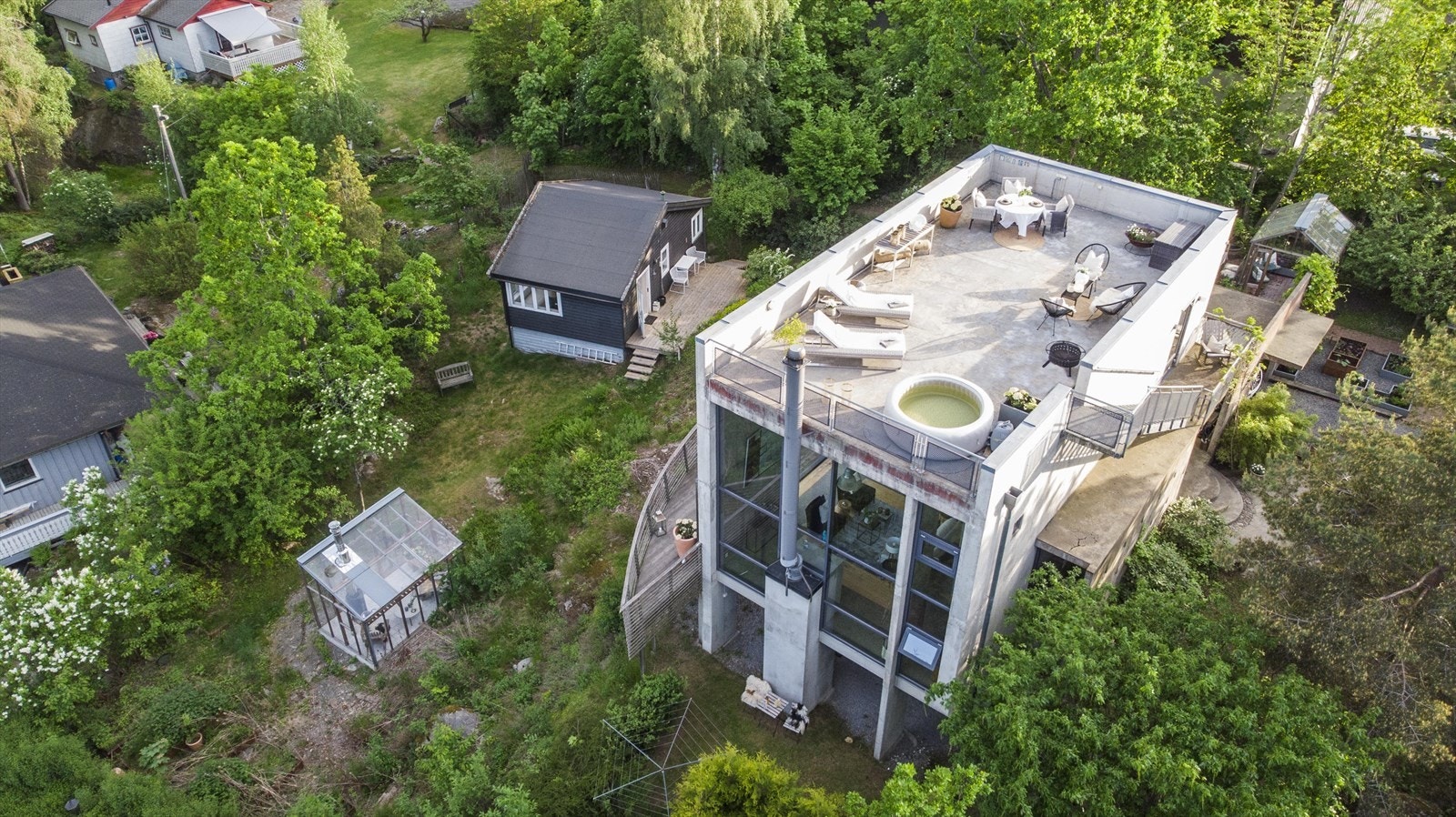 Dronefoto Galleribilde
