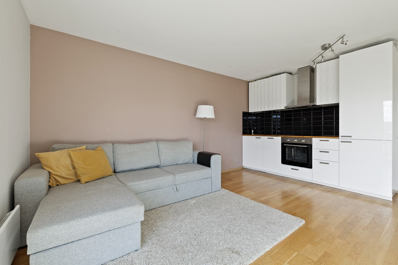 Stue og kjøkken. Galleribilde