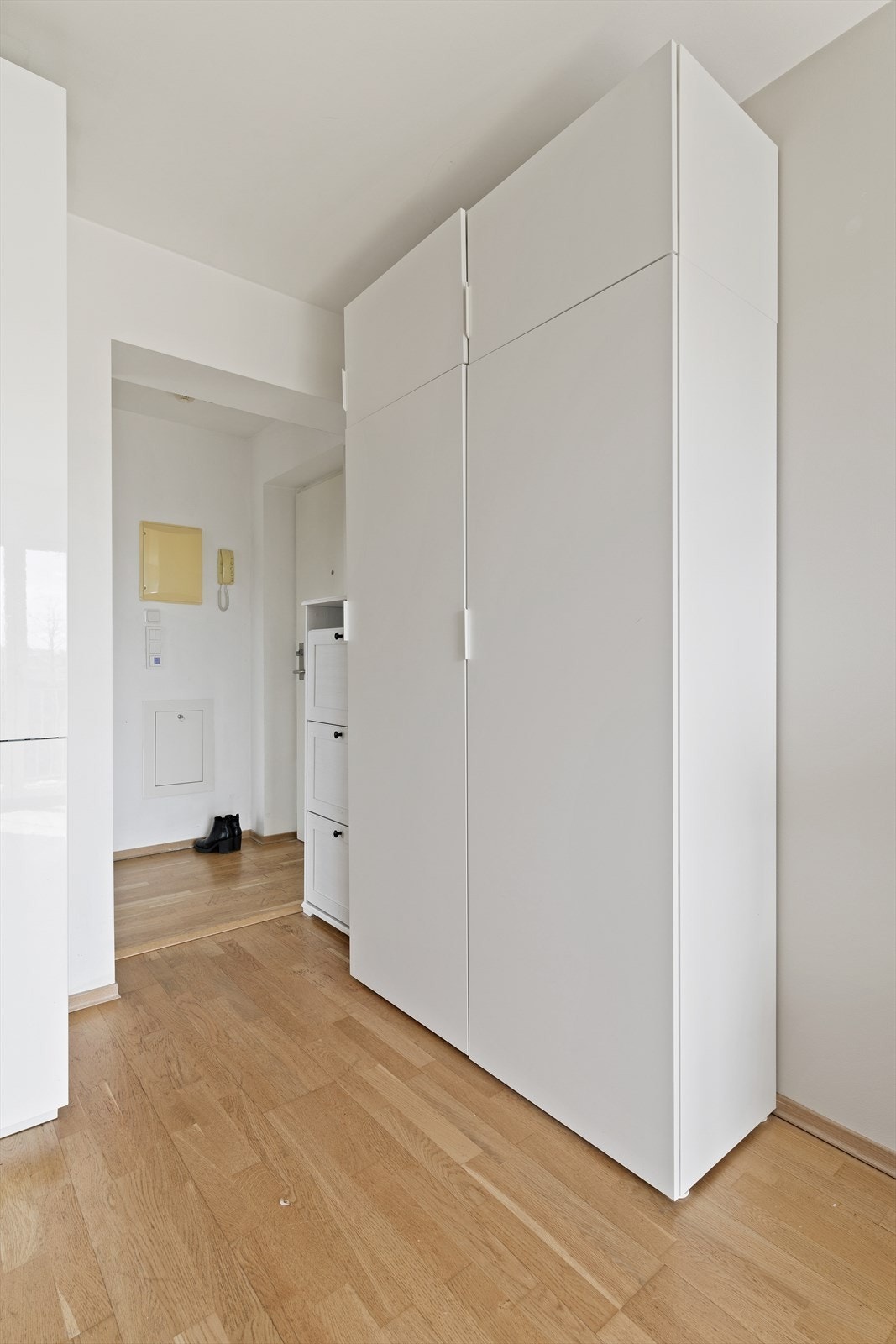 Skap for oppbevaring i tilknytning til stuen og entréen. Galleribilde