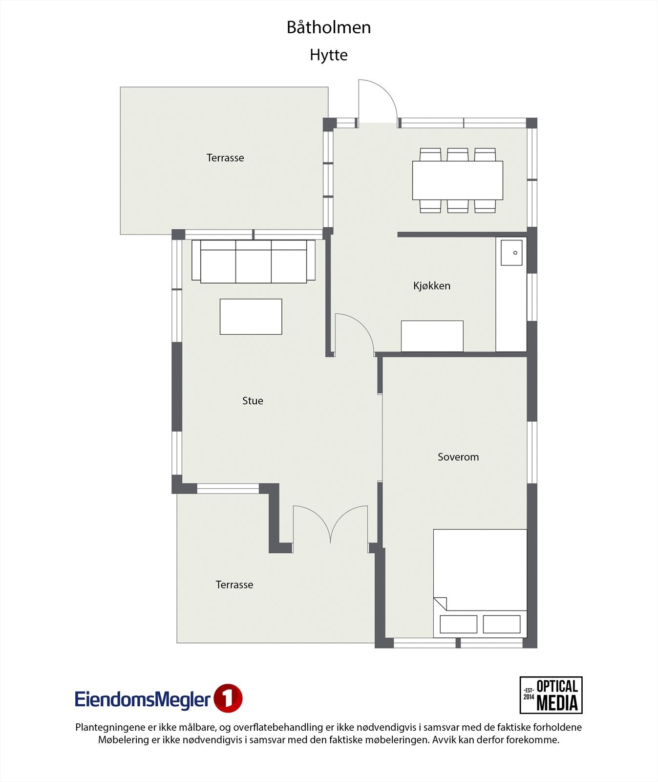 PlantegningHytte Galleribilde