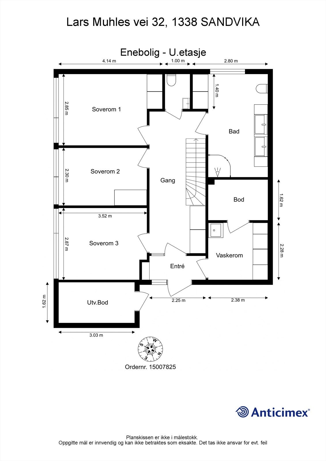 Plantegning U. etg Galleribilde
