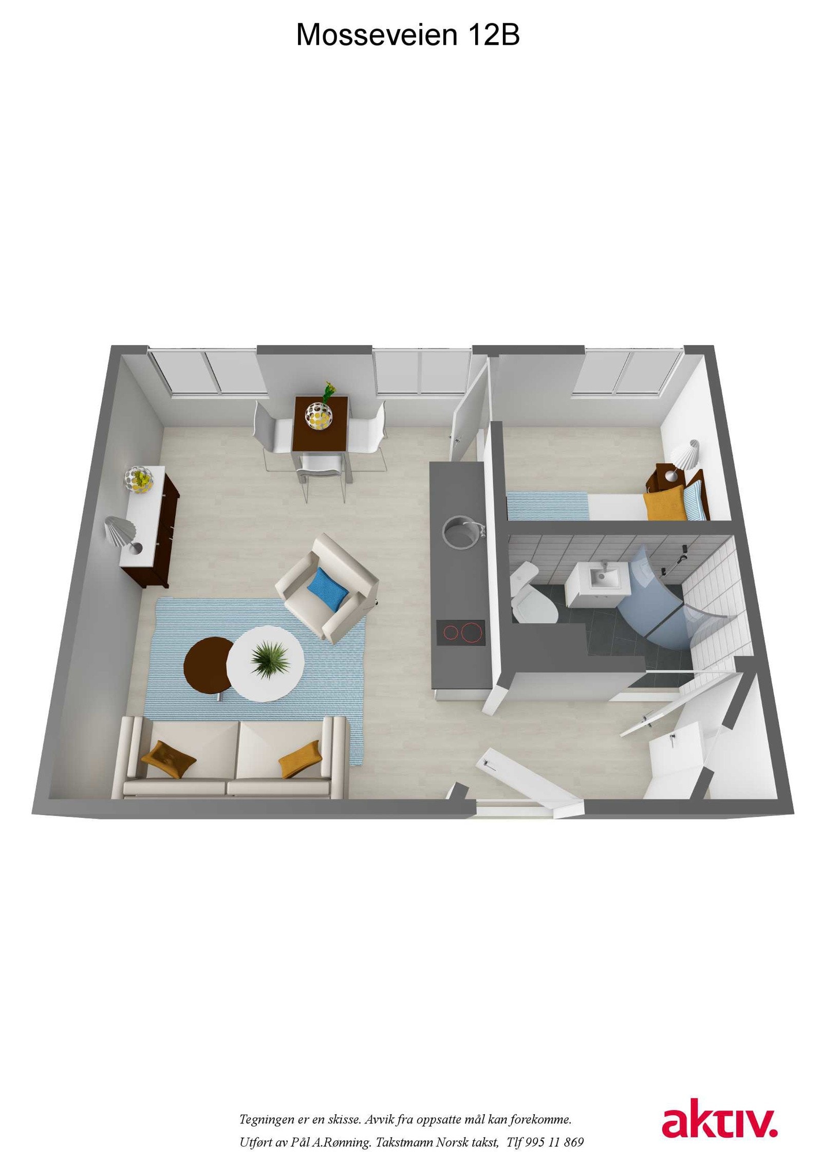 3D-Plantegning Galleribilde