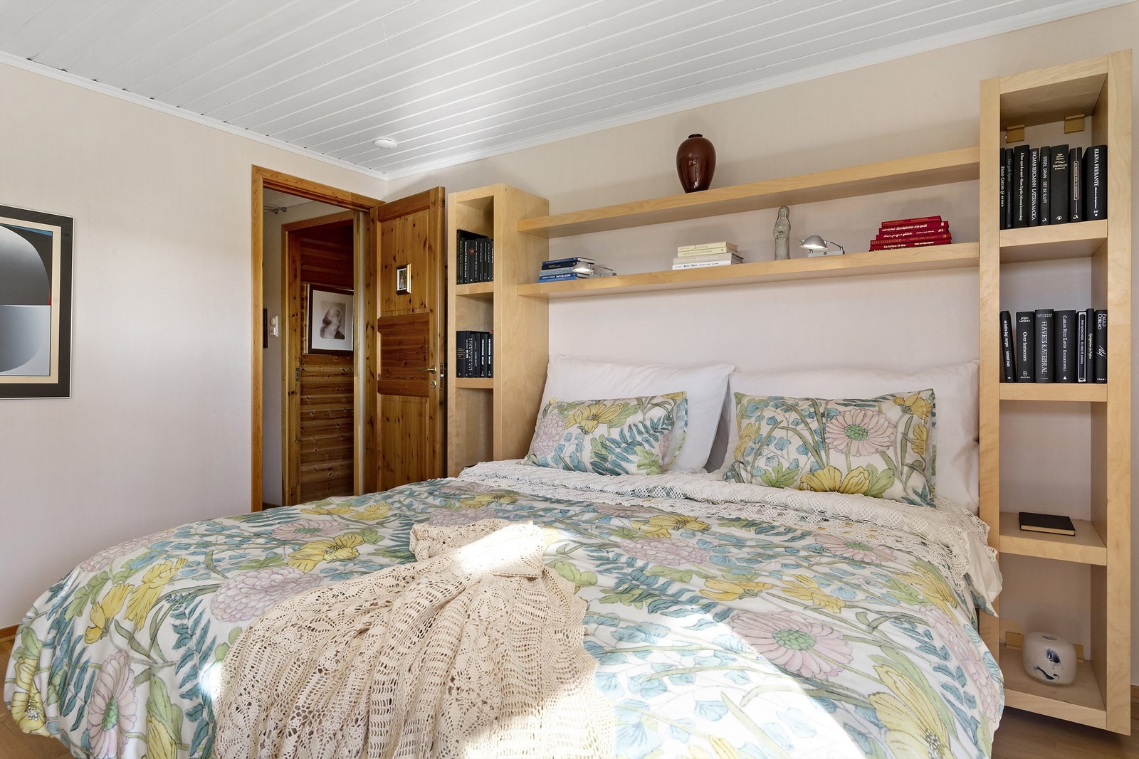 Hovedsoverom er på 12 kvm. Galleribilde