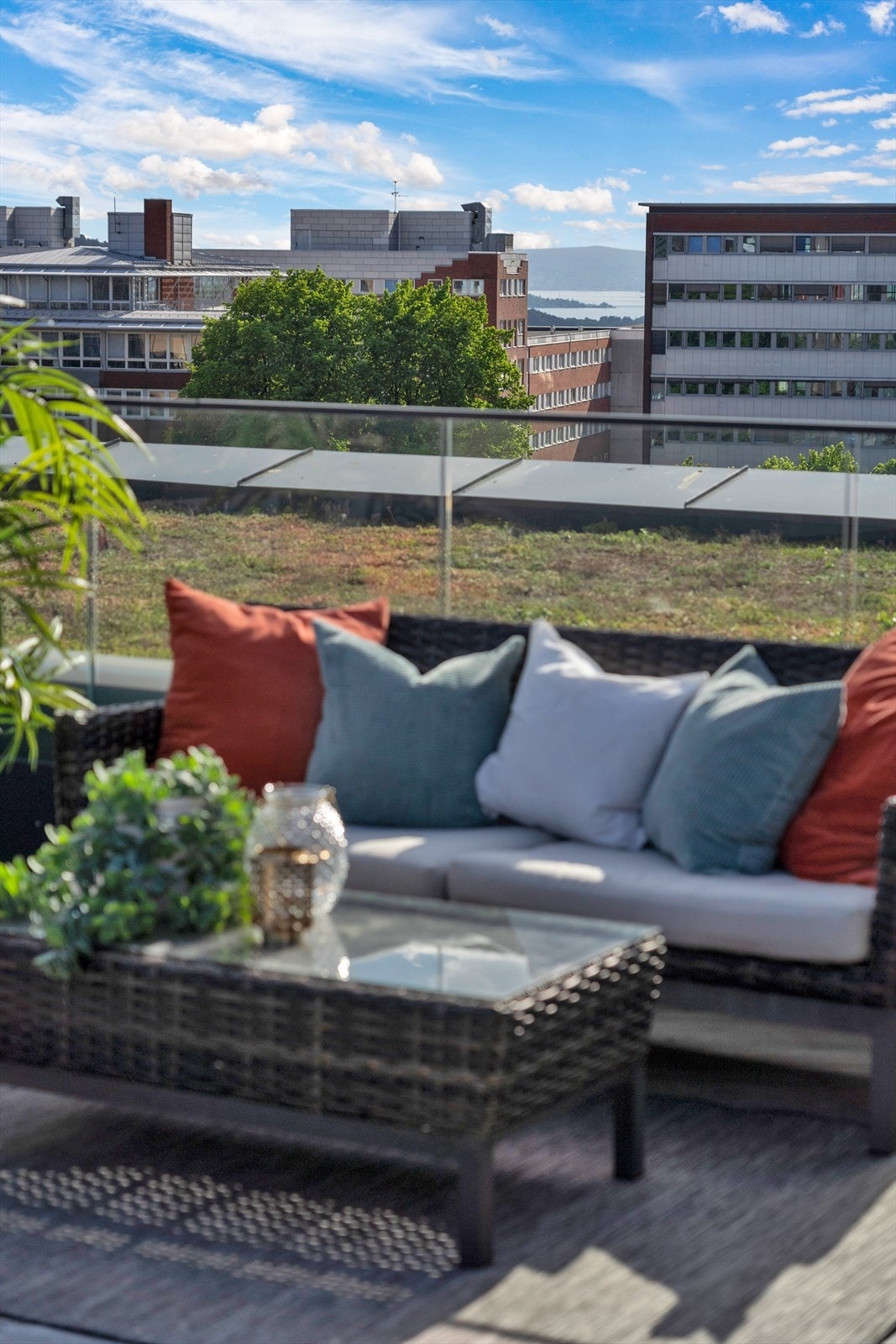 Fra terrassen ser du helt til Oslofjorden! Galleribilde