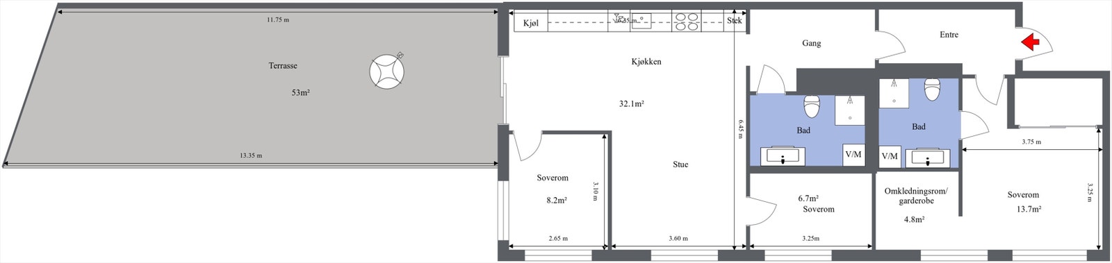 Plantegning Galleribilde