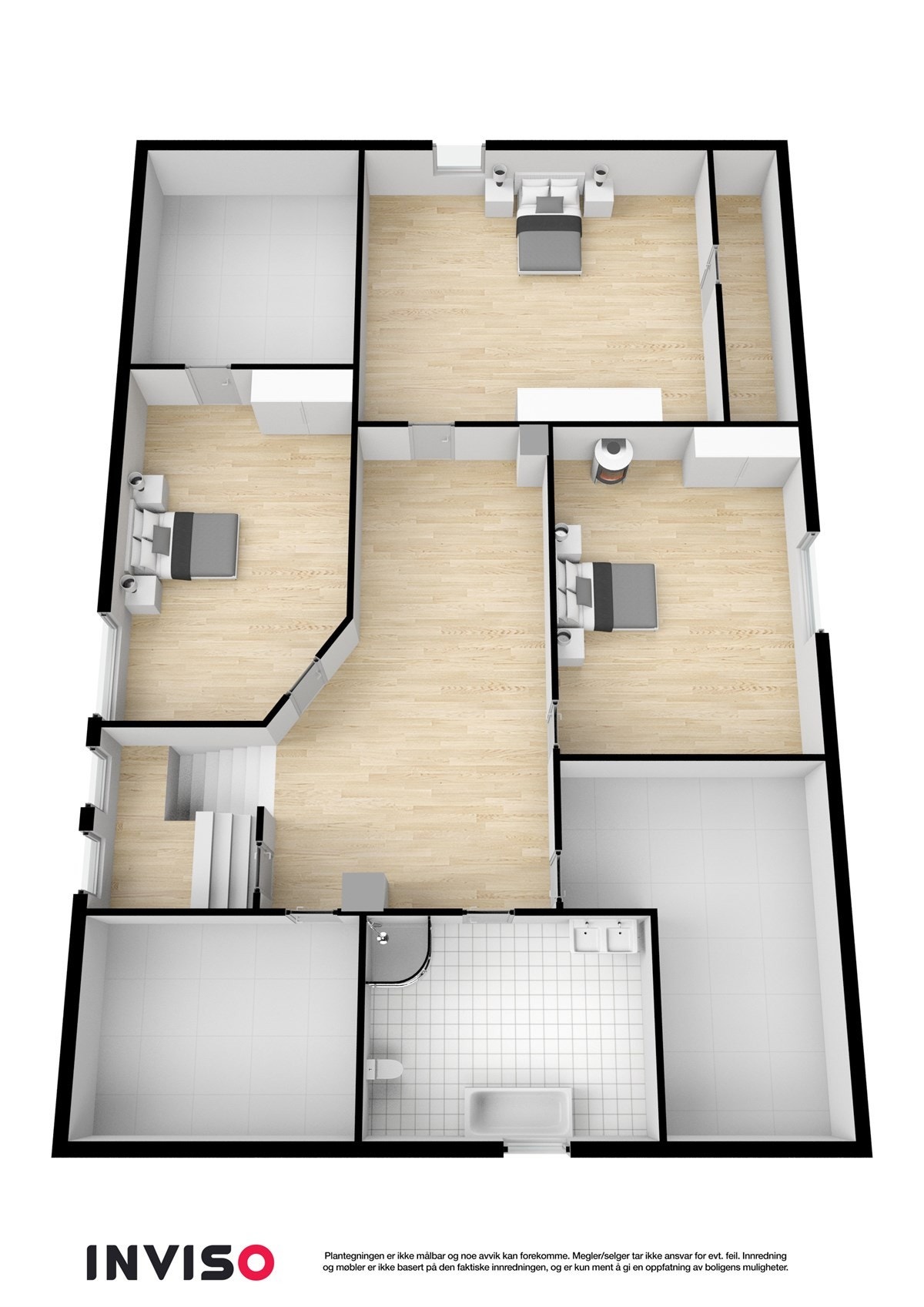 Hovedhuset planløsning 3. etasje Galleribilde