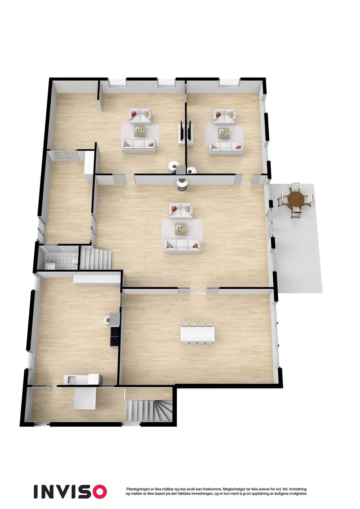 Hovedhuset planløsning 1. etasje Galleribilde