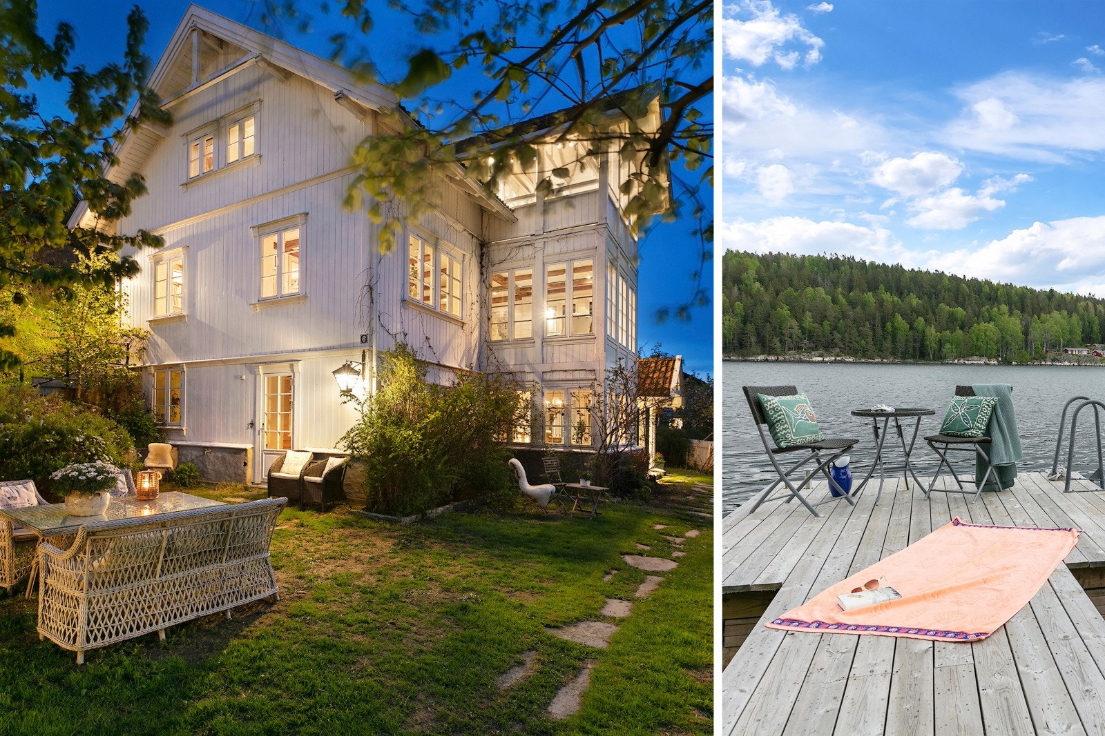 Flott, sjarmerende bolig 22 meter fra sjøen. Egen brygge Galleribilde