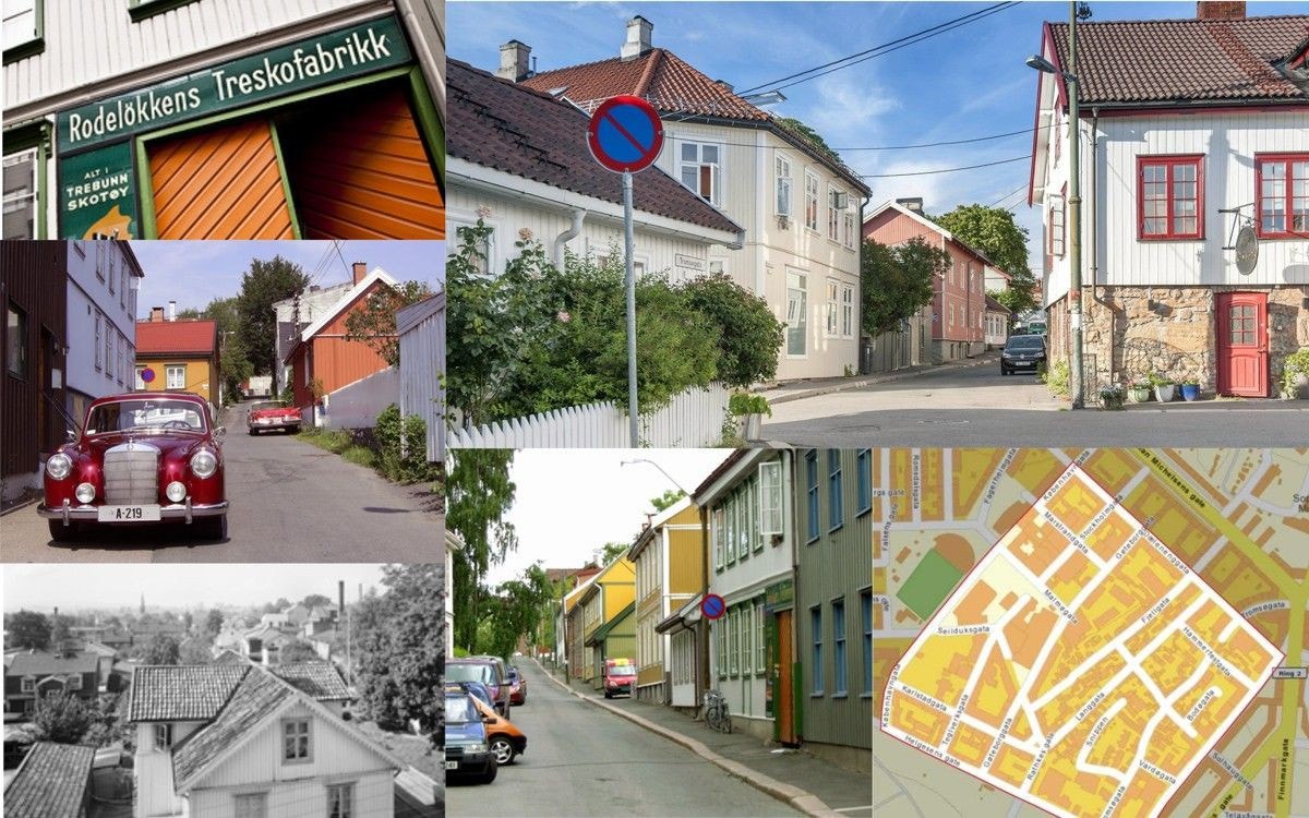 Bygget ligger tett opp mot den nostalgiske og fargerike trehusbebyggelsen som er med på å skape områdets unike sjarm. Galleribilde