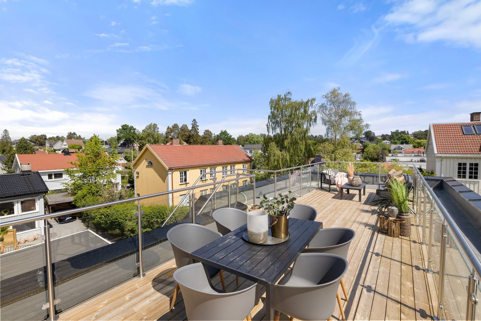 Solrik takterrasse Galleribilde