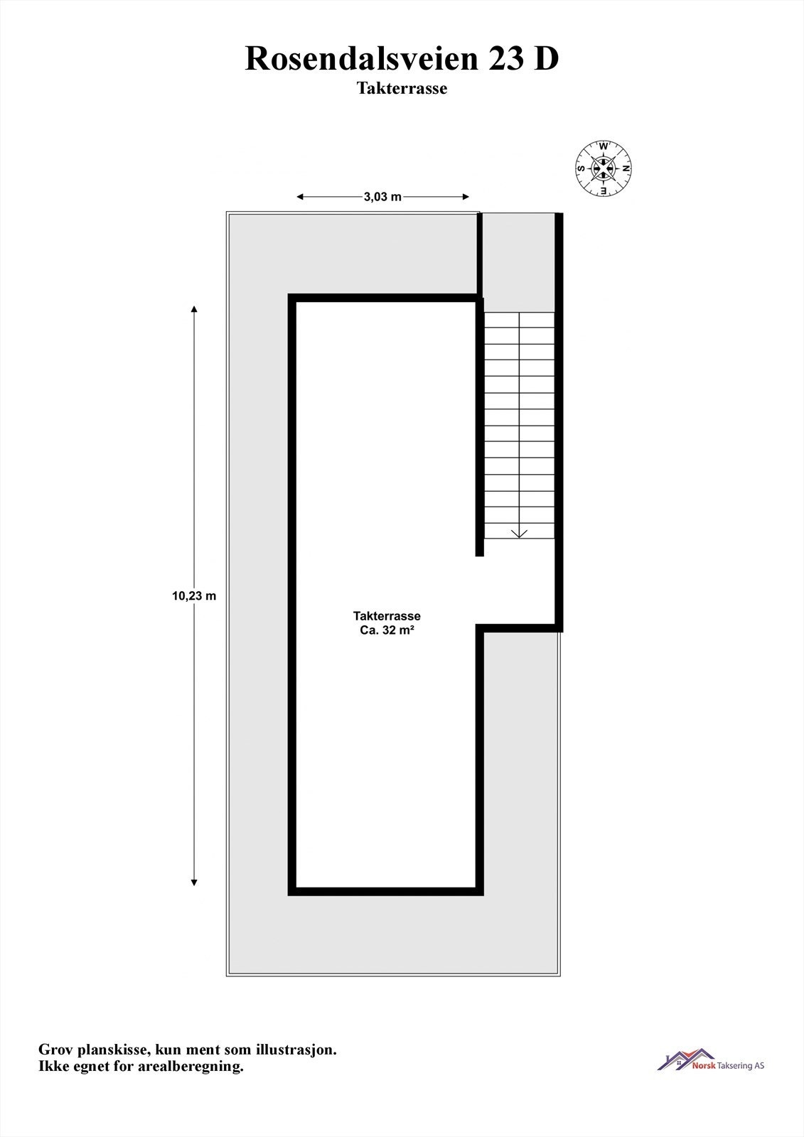 Plantegning - Takterrasse Galleribilde