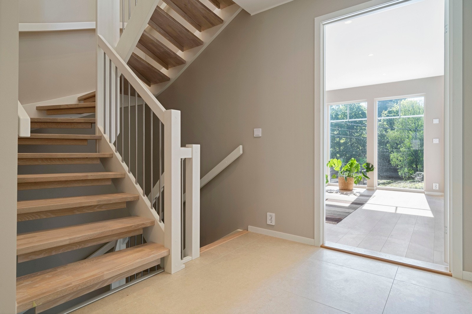 Et moderne preg som selvsagt er gjennomgående for hele boligen Galleribilde