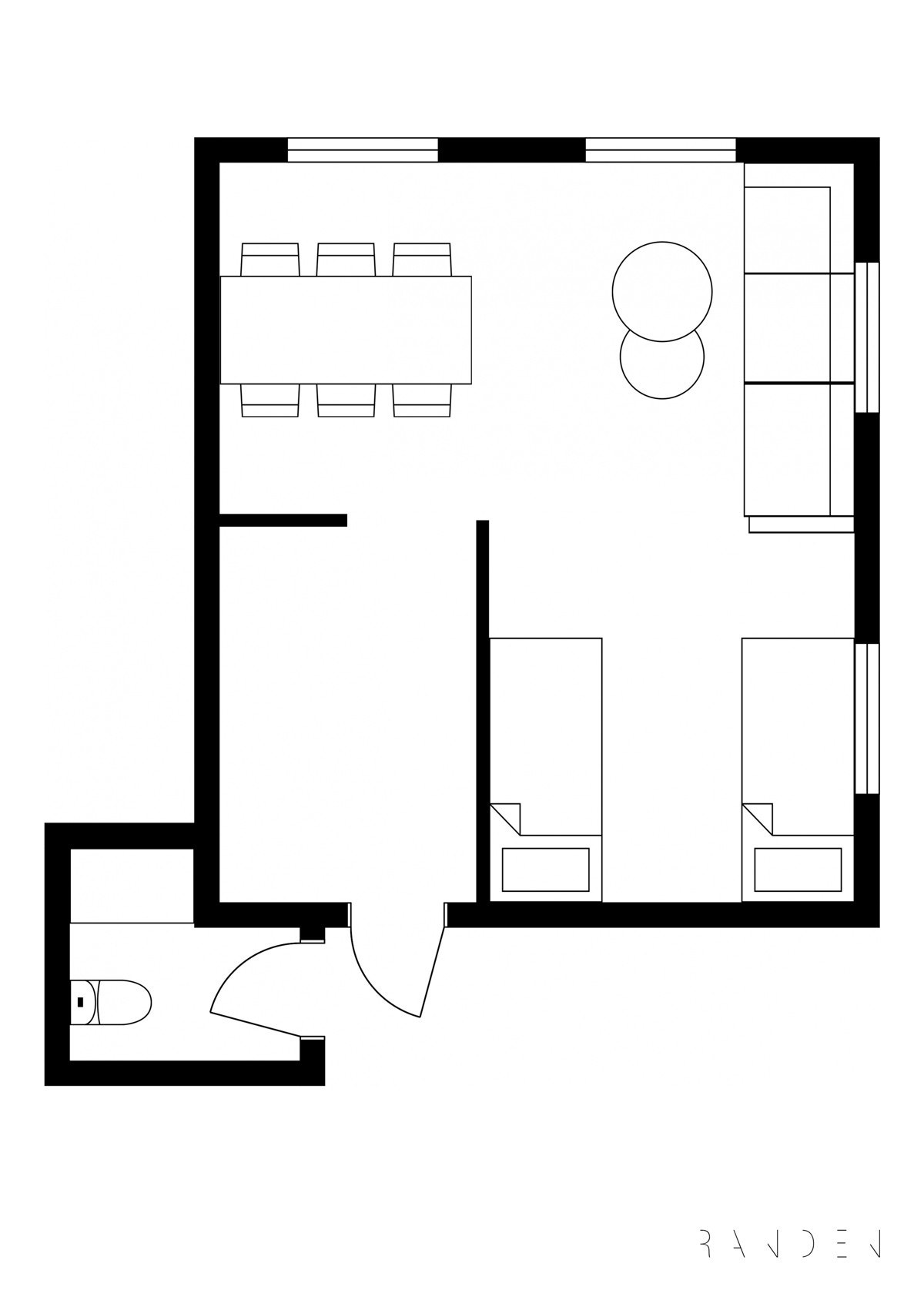 Plantegning. Galleribilde