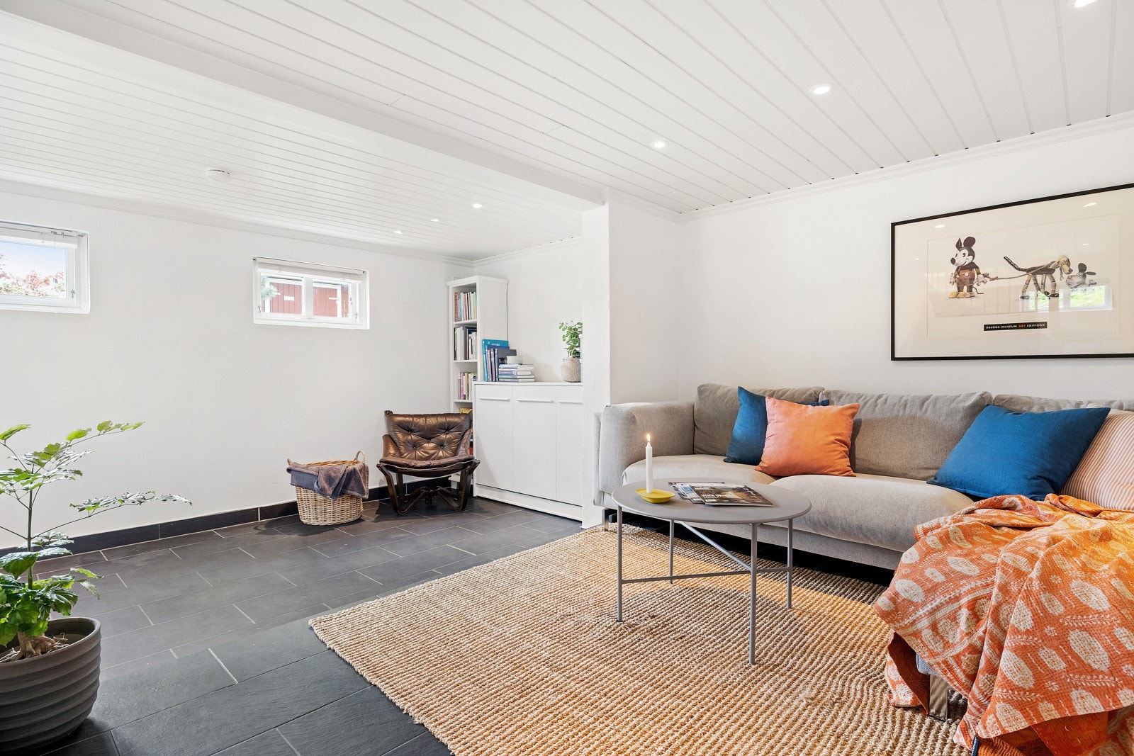 Her er det god plass til sofagrupper og for eksempel kontor eller lekerom. Galleribilde