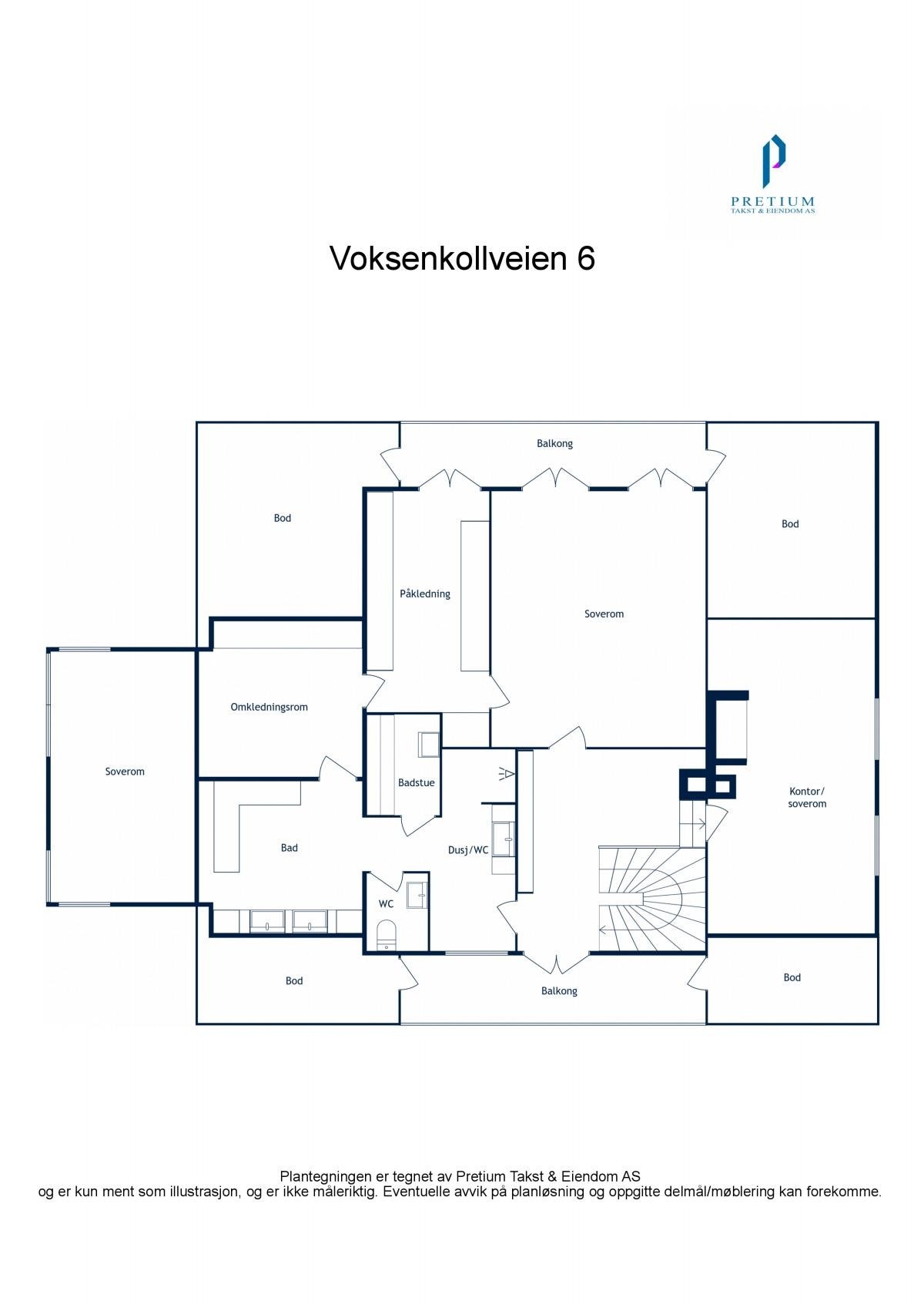 Planskisse 2. etasje Galleribilde