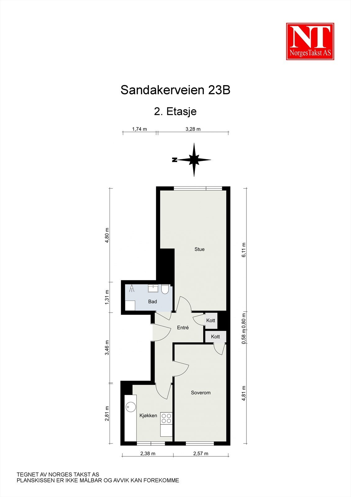 Leiligheten er et total oppussingsobjekt med en rekke muligheter. Galleribilde