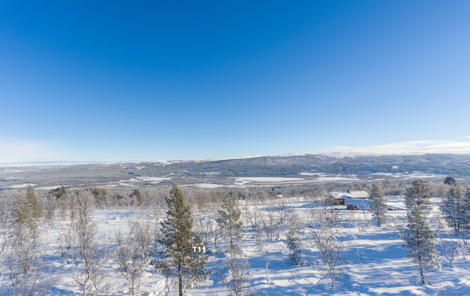 Gammelvollia hyttefelt består av 13 store utsiktstomter på mellom 1.5 og 2.3 dekar Galleribilde
