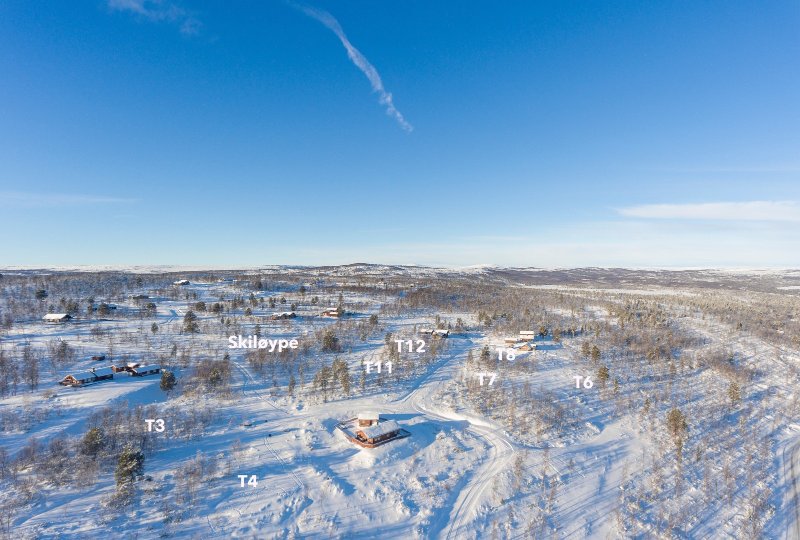 Tomtene har panoramautsikt mot Glomma og Bergstaden Røros Galleribilde