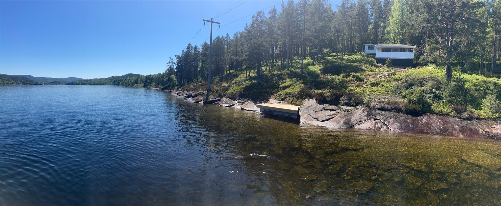 Kort vei til bade og fiskemuligheter Galleribilde