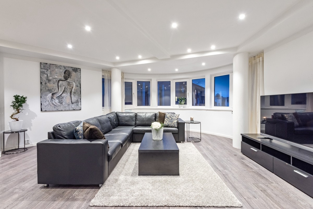 Downlights med ledpærer på samtlige rom. Galleribilde