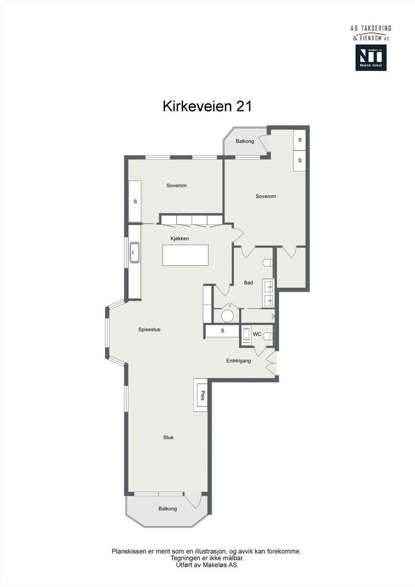 Planskisse Galleribilde