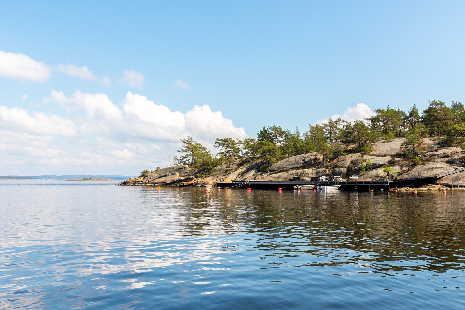 Sundet ved bryggene Galleribilde
