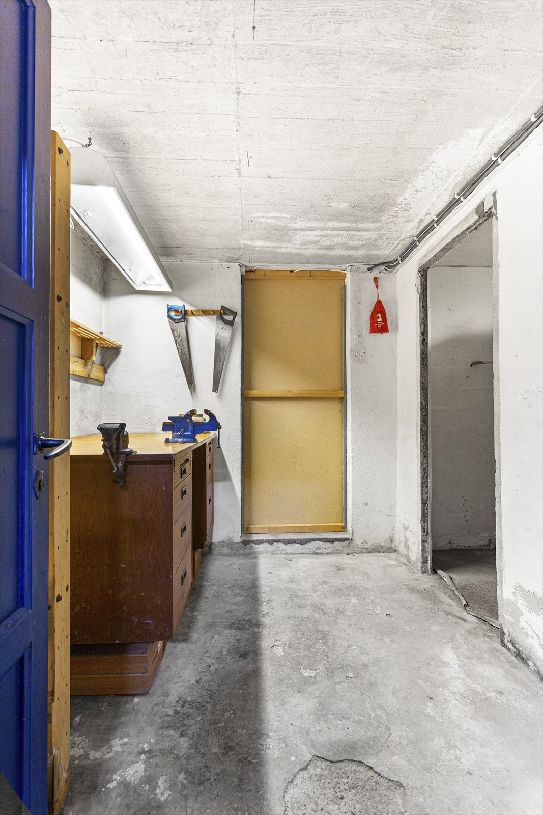 I kjelleren har man også et verksted. Galleribilde