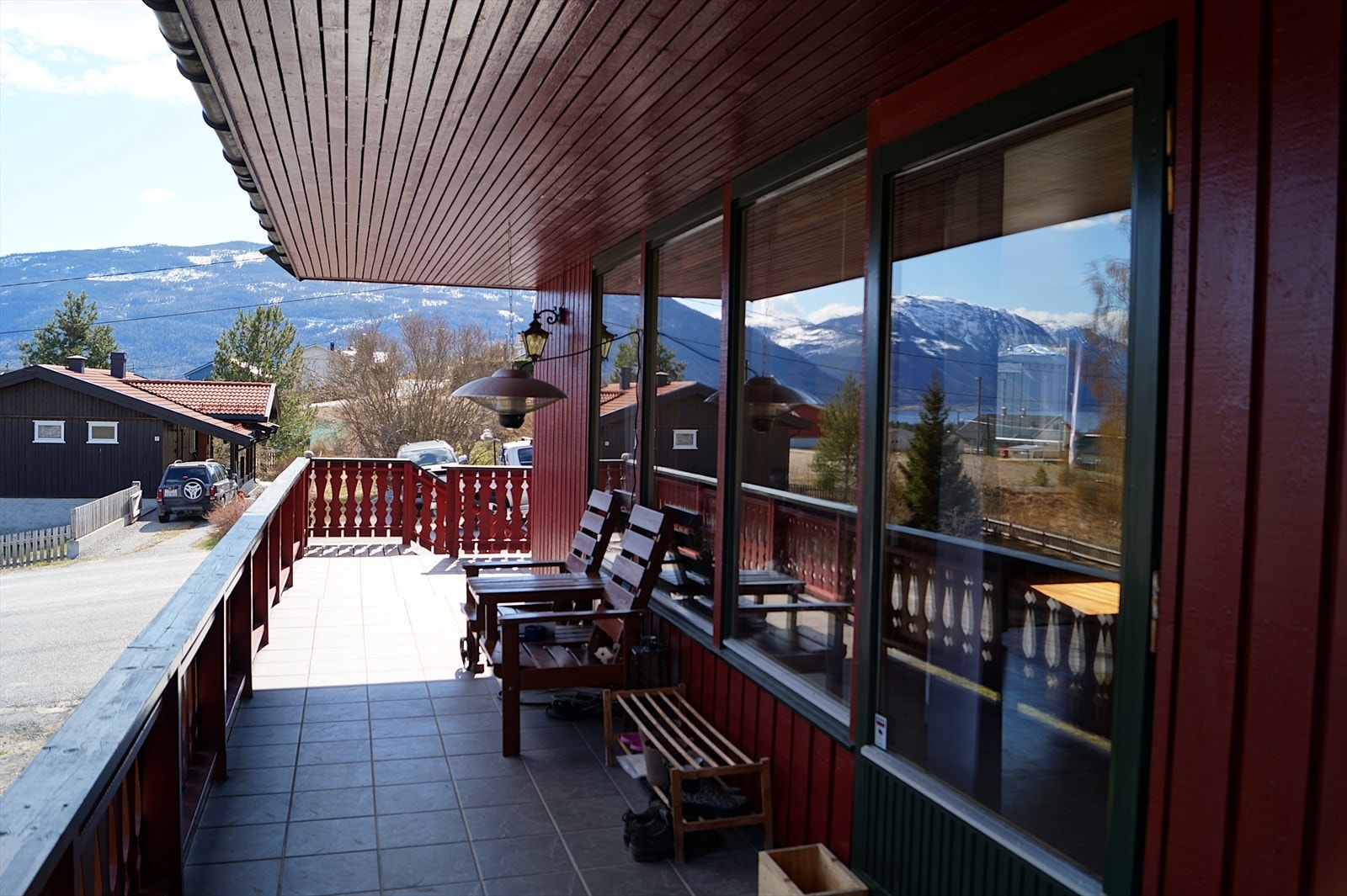 Overbygd balkong Galleribilde