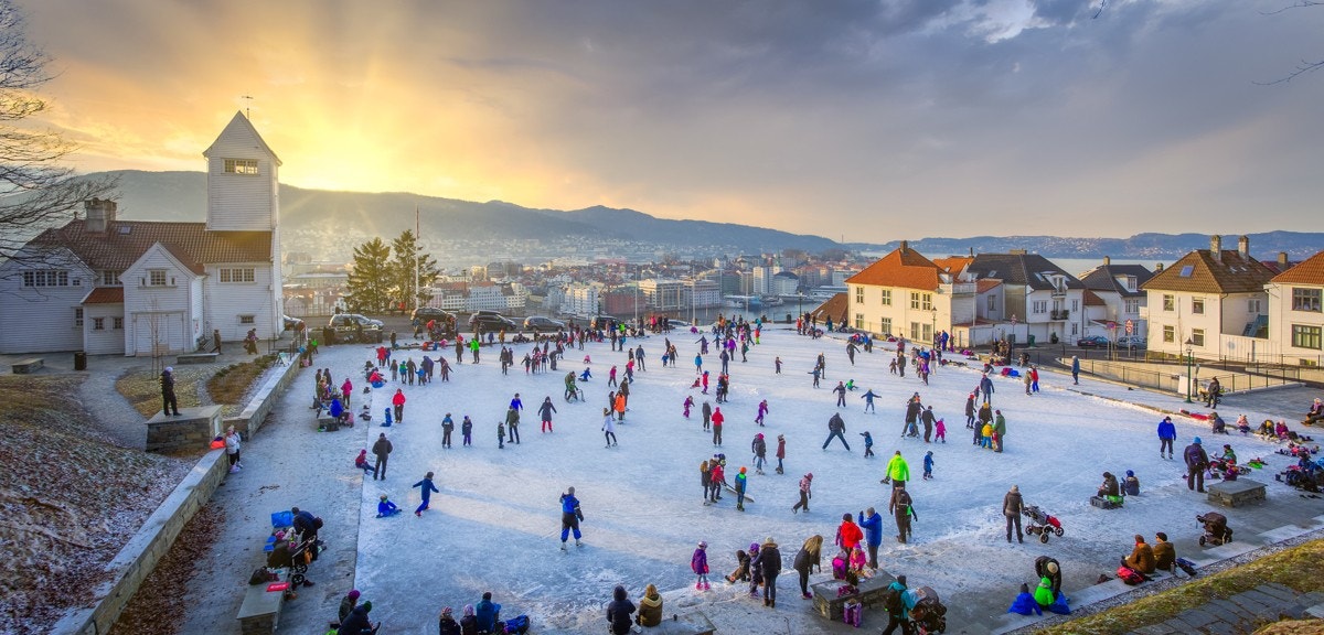 Områdebilde - Koselig område på vinterstid Galleribilde