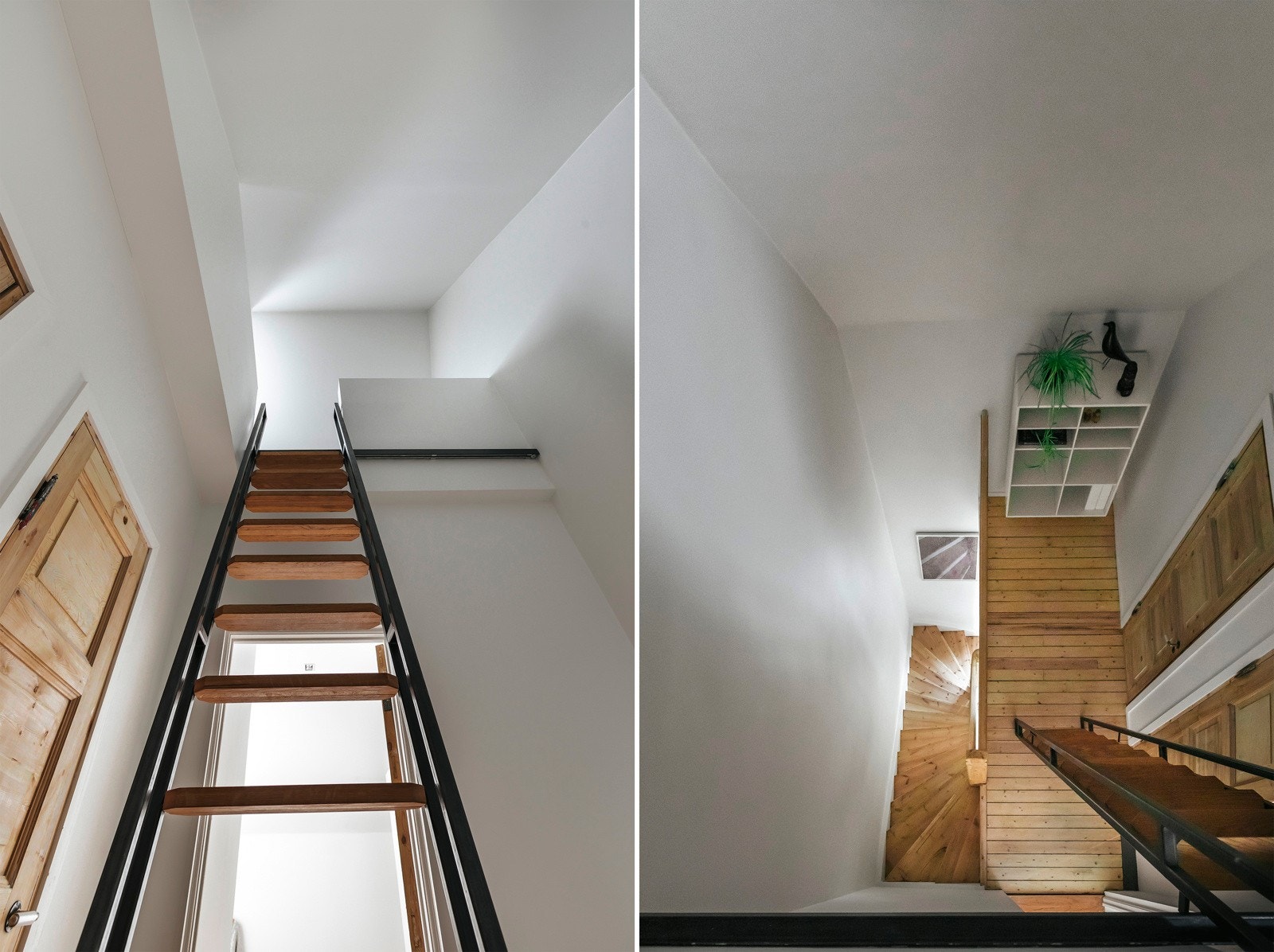 Stige opp til loft/hems. Galleribilde