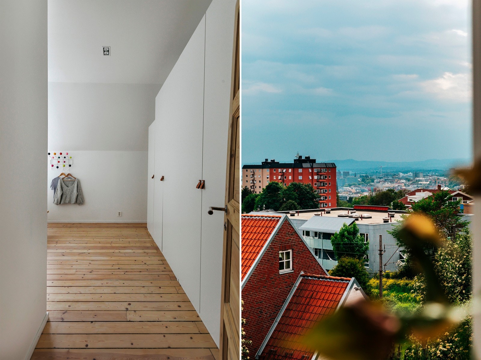 Hovedsoverommet og utsikten herfra. Galleribilde