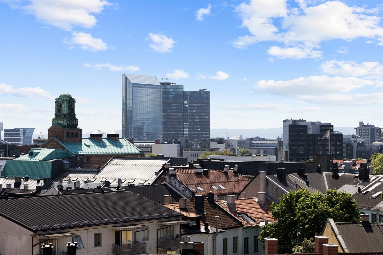 Utsikt fra felles takterrasse Galleribilde