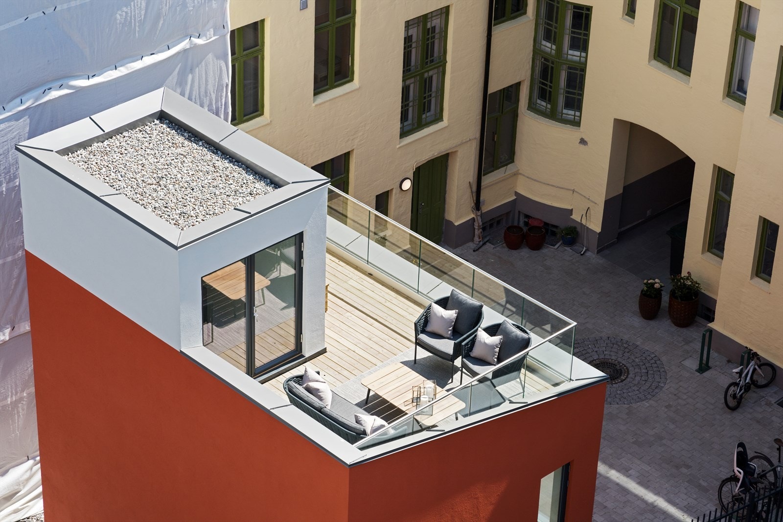 Privat takterrasse Galleribilde