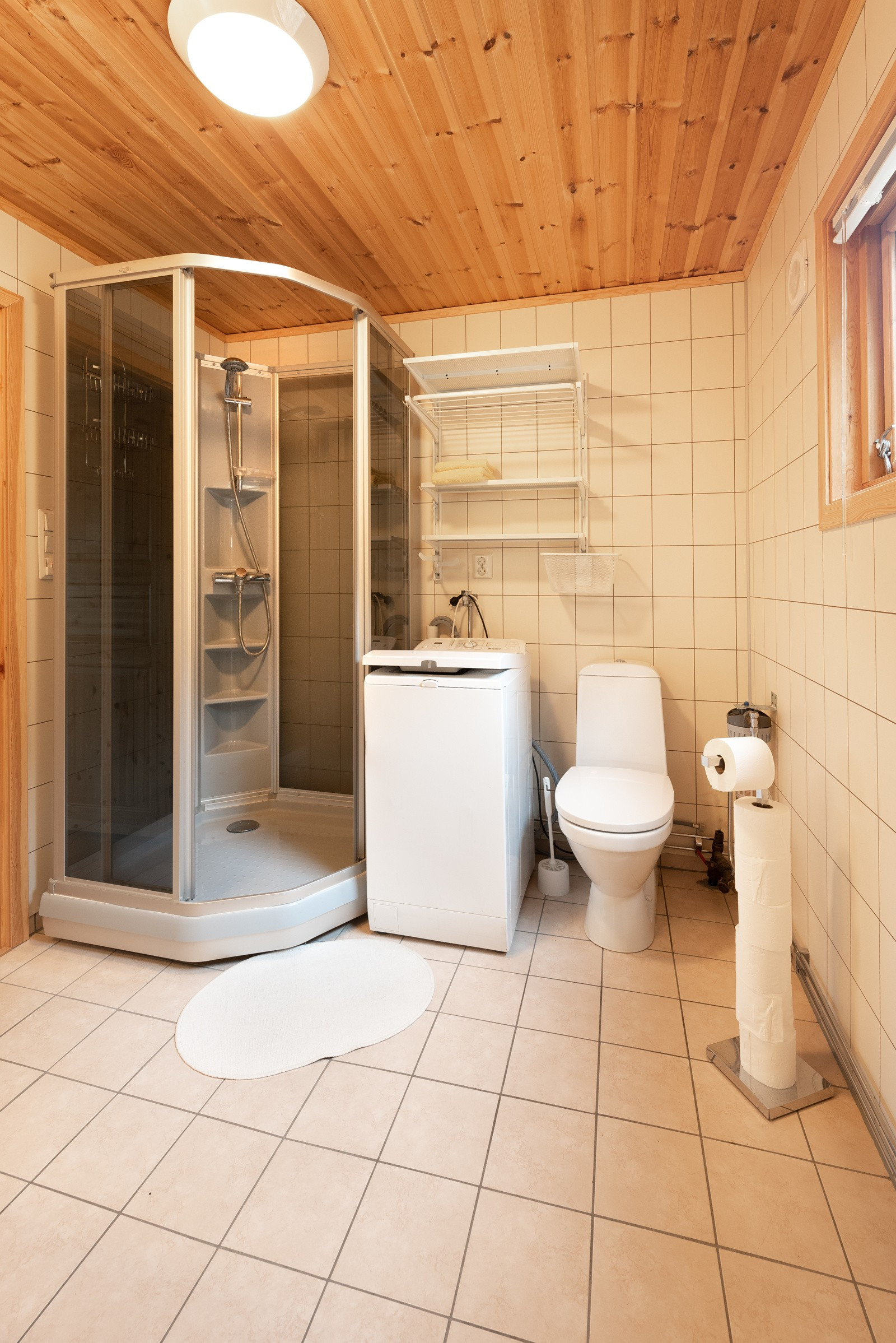 Badet er romslig