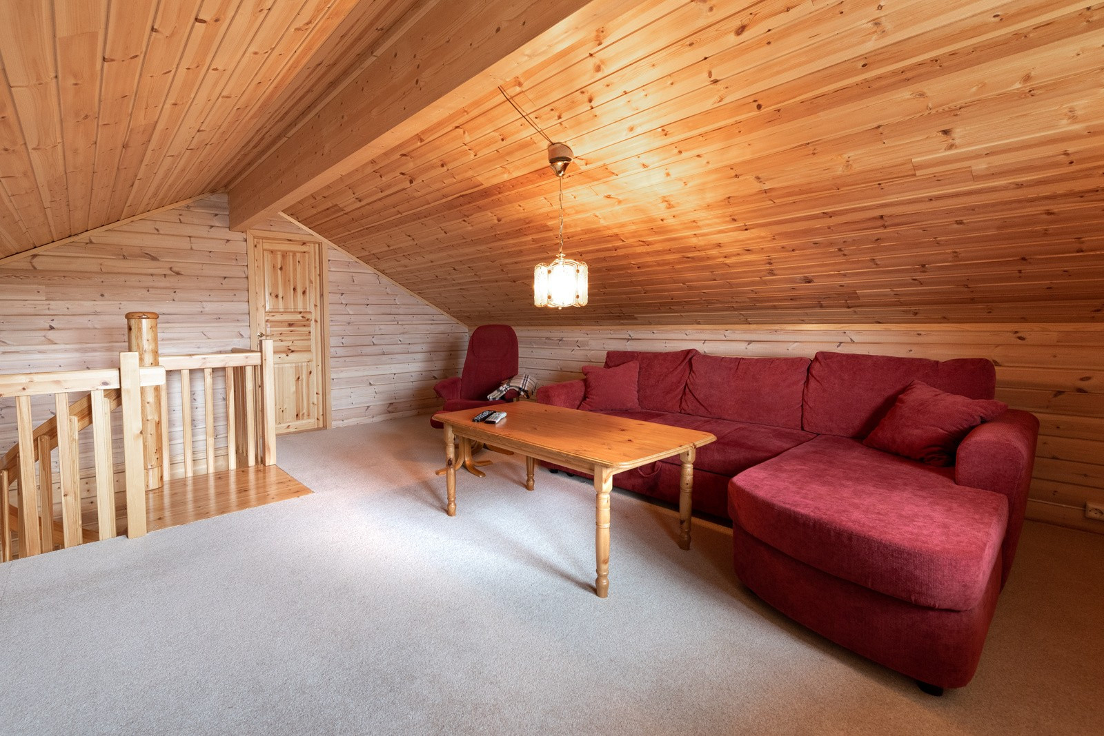 Loftstue som gir mulighet til ekstra soveplass/oppholdsplass