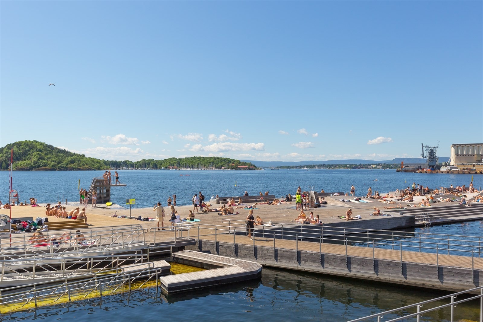 Sørenga sjøbad. Galleribilde