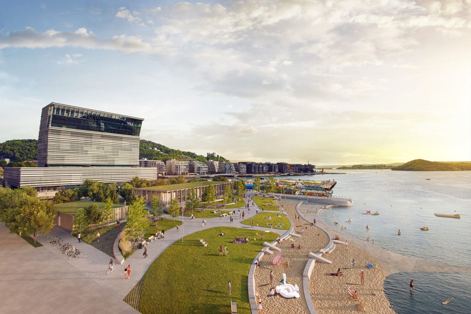 Den prosjekterte "operastranda" er klar 2. juli! Galleribilde