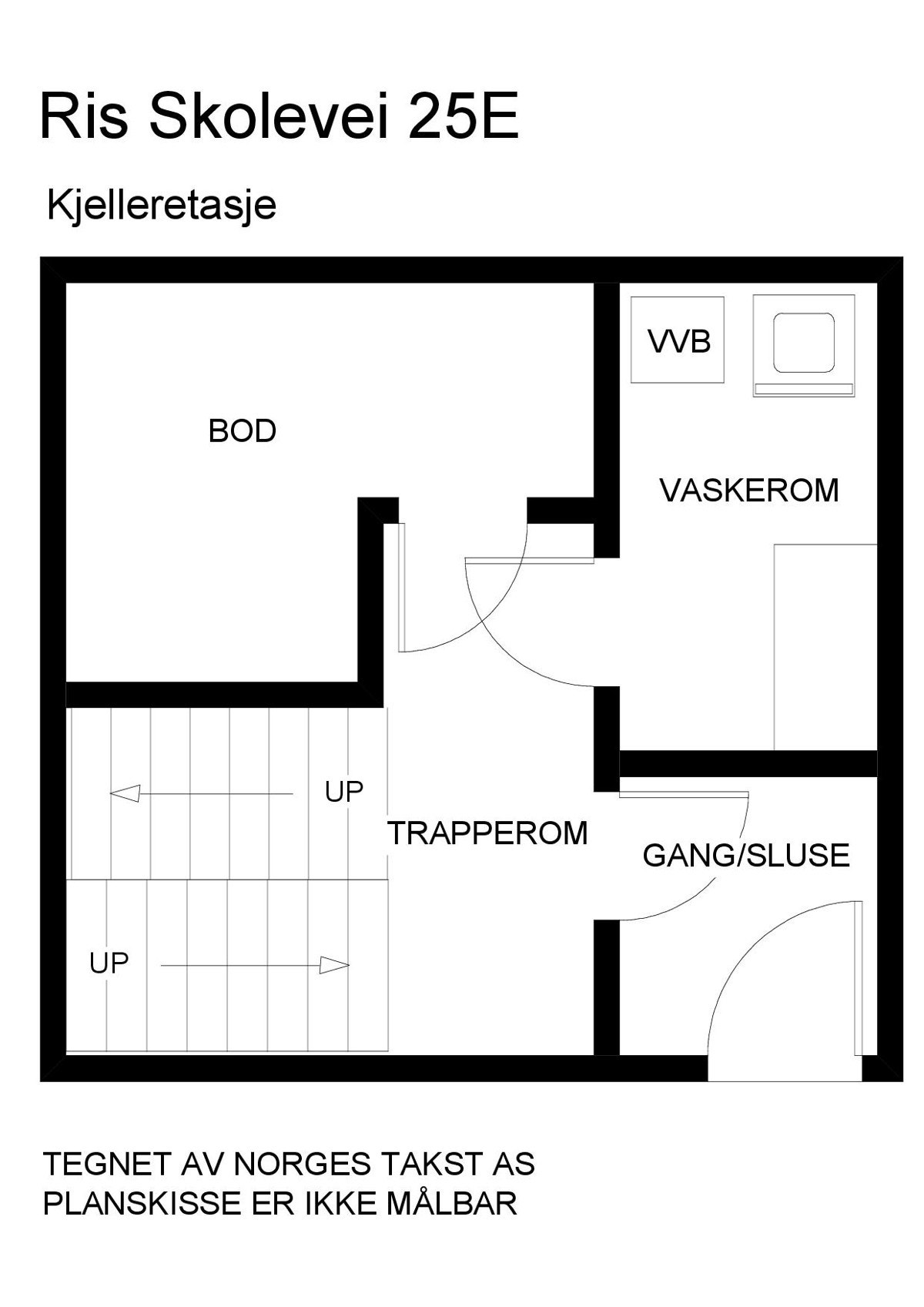 Plantegning kjeller. Galleribilde