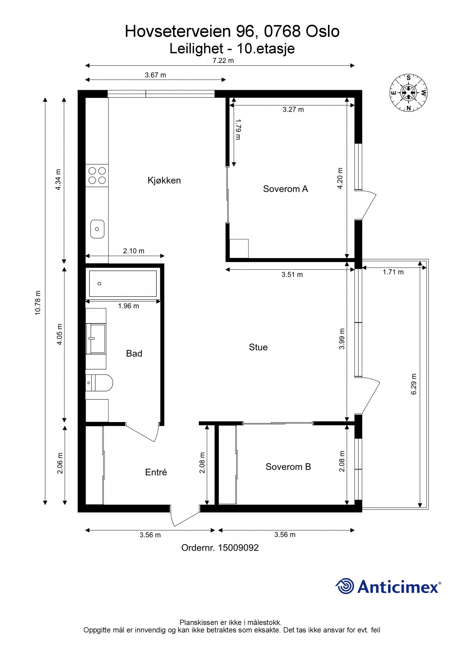Meget god planløsning med en luftig og åpen følelse. Galleribilde